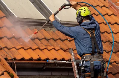 Démoussage et hydrofuge de toiture au Béage
